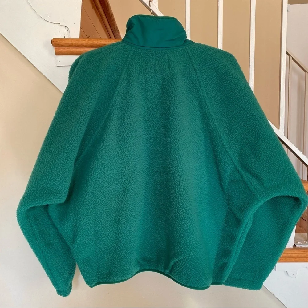 NWT Free People Movement Hit The Slopes Fleece Jacket Green Glow Medium